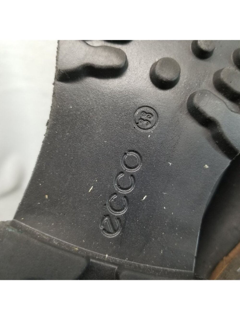 Ecco Shoes Womens Size EU 38 US 7.5 Elaine Black Pull On Biker Boots *Read* - Picture 13 of 16